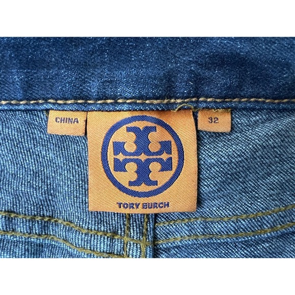 Tory Burch Super Skinny Jeans Womens 32 (Fits 35x34) Blue Stretch Denim - Picture 4 of 12
